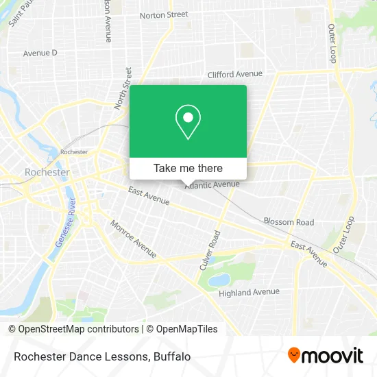 Rochester Dance Lessons map