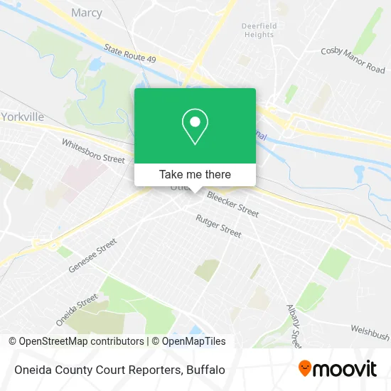 Oneida County Court Reporters map
