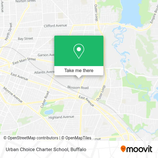 Urban Choice Charter School map