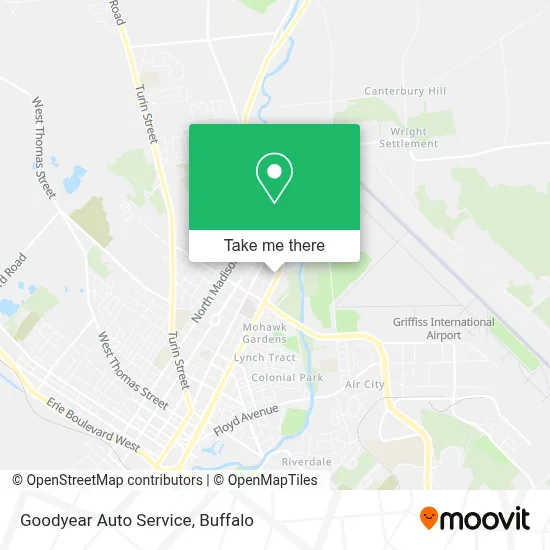 Goodyear Auto Service map
