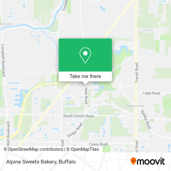 Alpine Sweets Bakery map