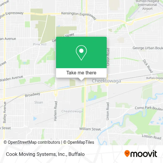 Cook Moving Systems, Inc. map