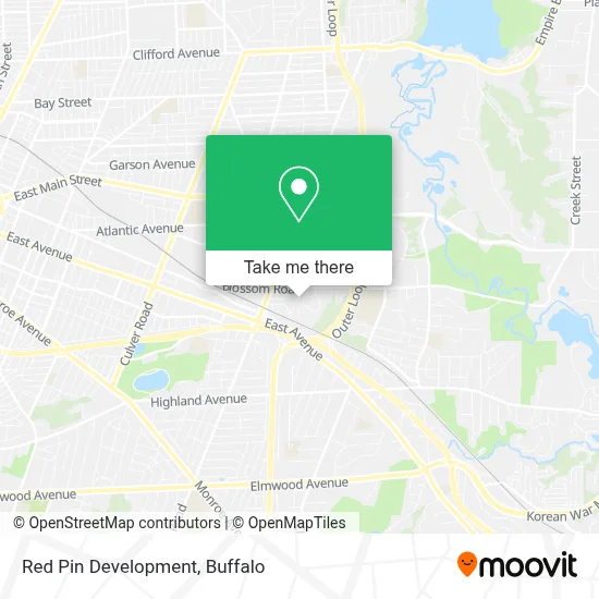 Red Pin Development map