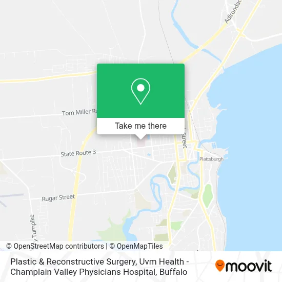 Plastic & Reconstructive Surgery, Uvm Health - Champlain Valley Physicians Hospital map
