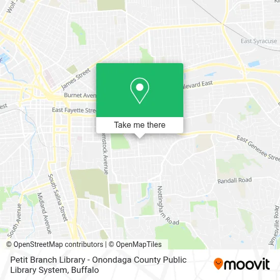 Petit Branch Library - Onondaga County Public Library System map
