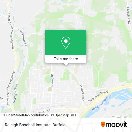 Raleigh Baseball Institute map