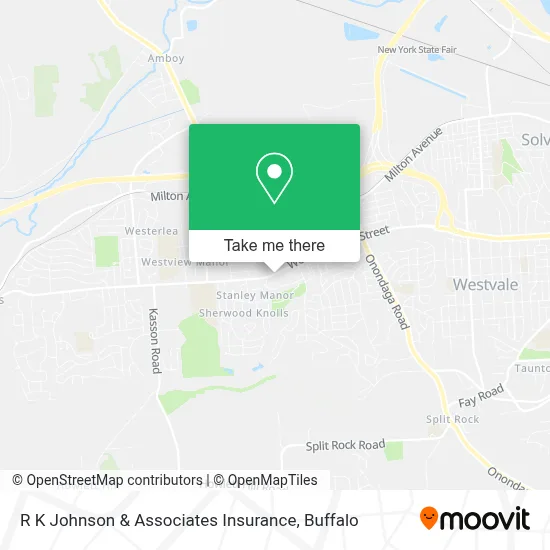R K Johnson & Associates Insurance map
