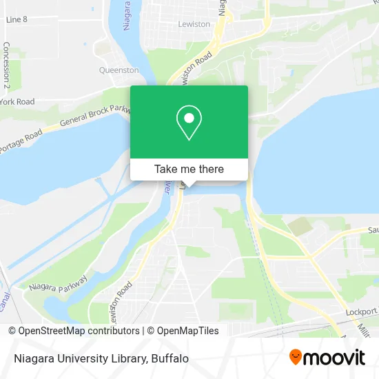 Niagara University Library map
