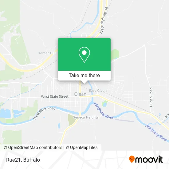 Rue21 map