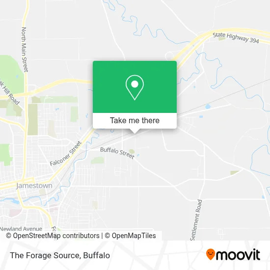 The Forage Source map