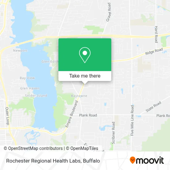 Rochester Regional Health Labs map