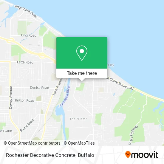 Rochester Decorative Concrete map