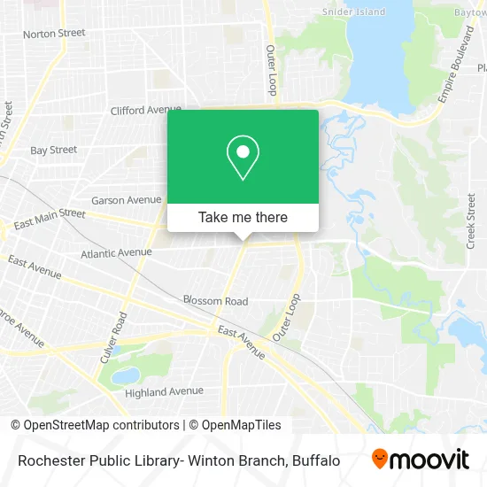 Rochester Public Library- Winton Branch map