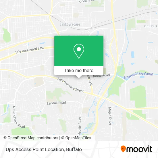Ups Access Point Location map