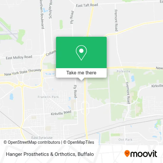 Hanger Prosthetics & Orthotics map