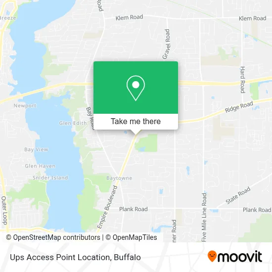 Ups Access Point Location map