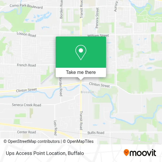 Ups Access Point Location map
