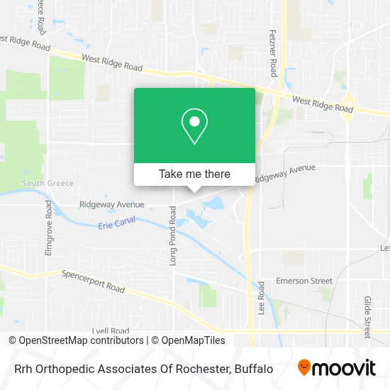 Rrh Orthopedic Associates Of Rochester map