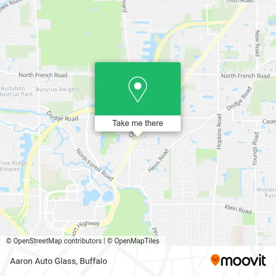 Aaron Auto Glass map