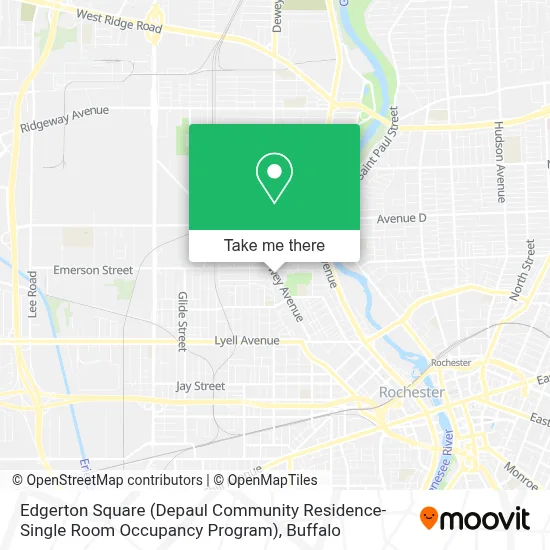 Edgerton Square (Depaul Community Residence-Single Room Occupancy Program) map