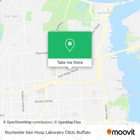Rochester Gen Hosp Laboratry Cllcti map