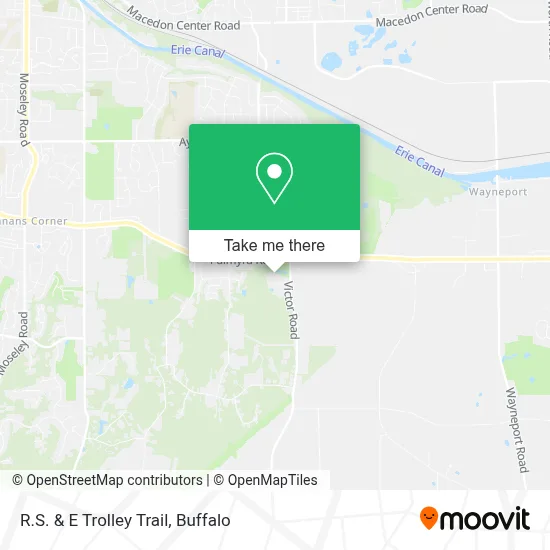 R.S. & E Trolley Trail map