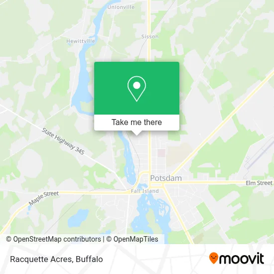Racquette Acres map