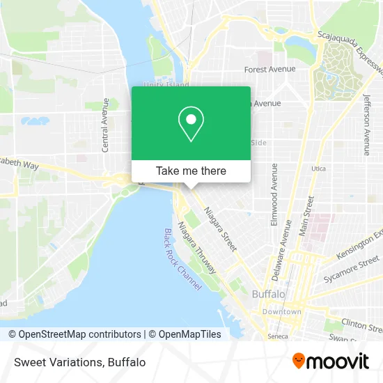 Sweet Variations map