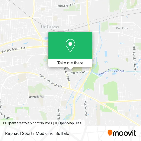 Raphael Sports Medicine map