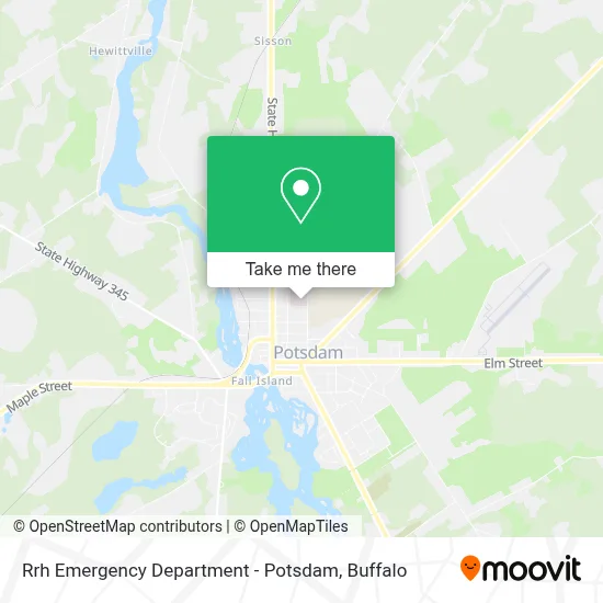 Rrh Emergency Department - Potsdam map