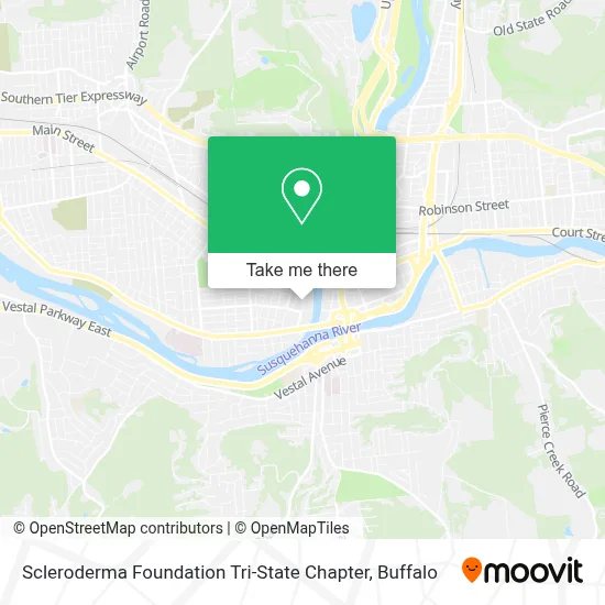 Scleroderma Foundation Tri-State Chapter map