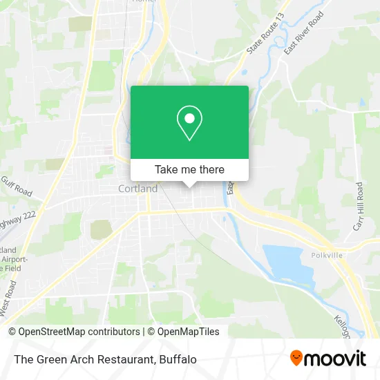 The Green Arch Restaurant map