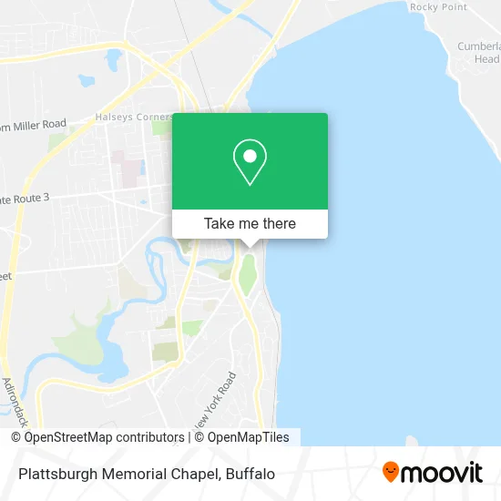 Plattsburgh Memorial Chapel map