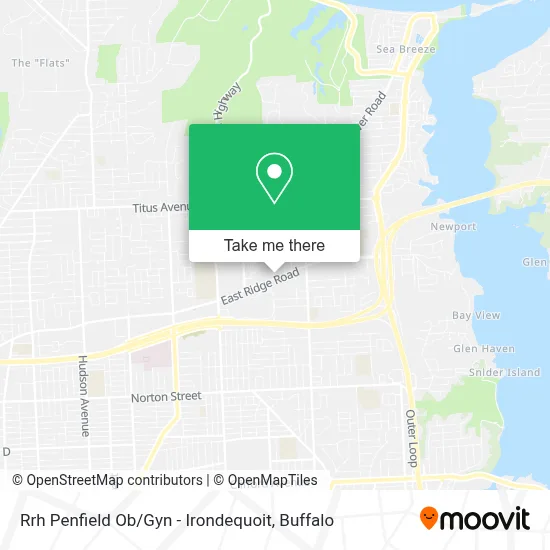 Rrh Penfield Ob / Gyn - Irondequoit map