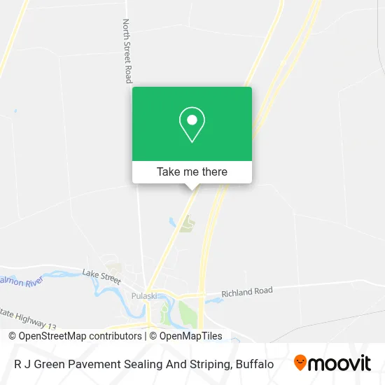 R J Green Pavement Sealing And Striping map