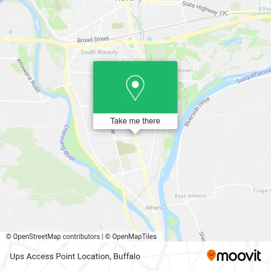 Ups Access Point Location map