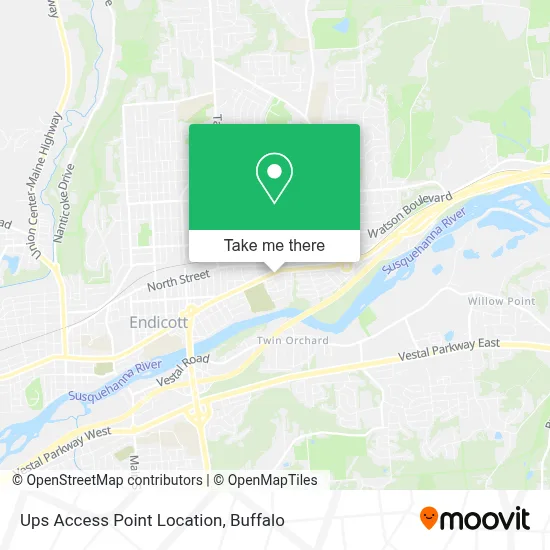 Ups Access Point Location map
