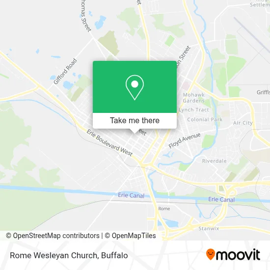 Rome Wesleyan Church map