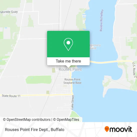 Rouses Point Fire Dept. map