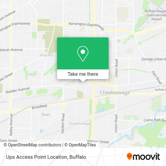 Ups Access Point Location map