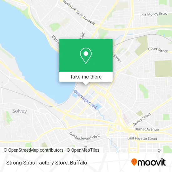 Strong Spas Factory Store map