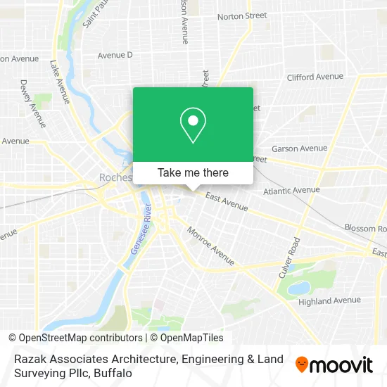 Razak Associates Architecture, Engineering & Land Surveying Pllc map