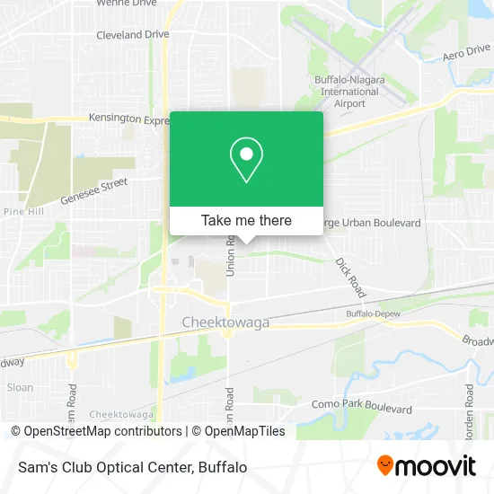Sam's Club Optical Center map