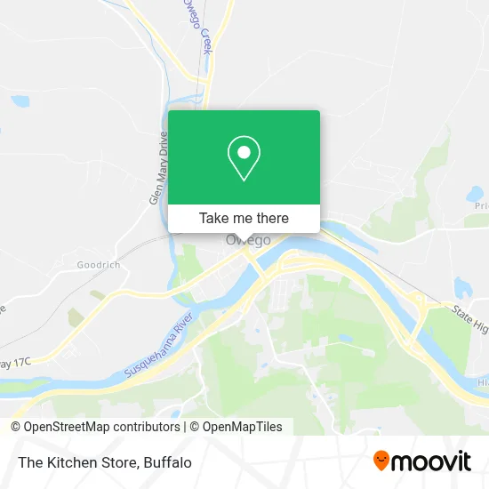 The Kitchen Store map