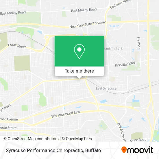 Syracuse Performance Chiropractic map