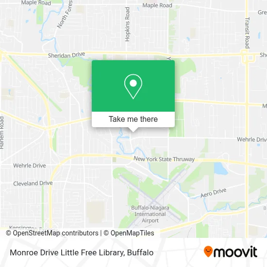 Monroe Drive Little Free Library map