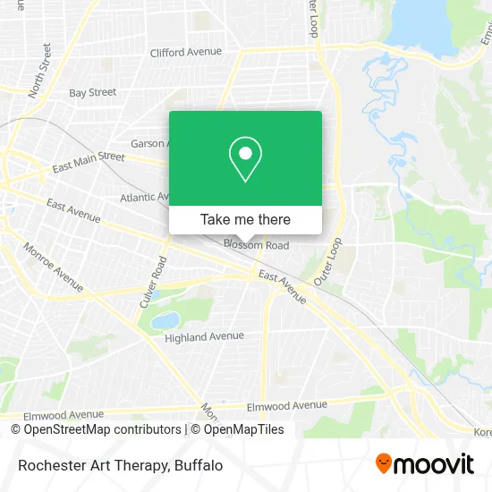 Rochester Art Therapy map