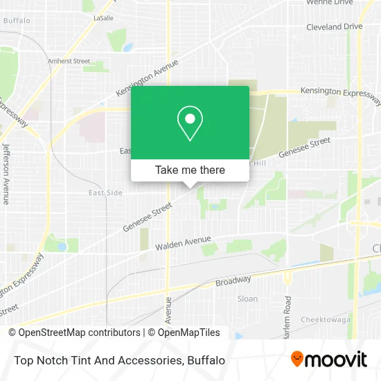 Top Notch Tint And Accessories map