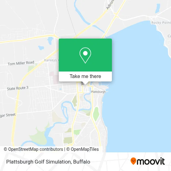 Plattsburgh Golf Simulation map