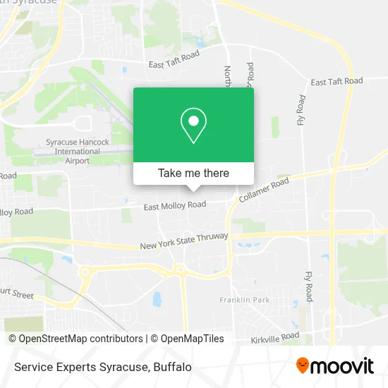 Service Experts Syracuse map